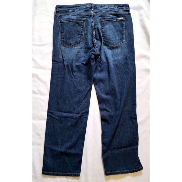 Eddie Bauer Womens Slightly Curvy Straight Leg Blue Jeans Size 12 - Picture 4 of 9